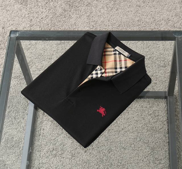 Burberry Exclusive New Original Men's Polo Long-Sleeve High-End Customized High