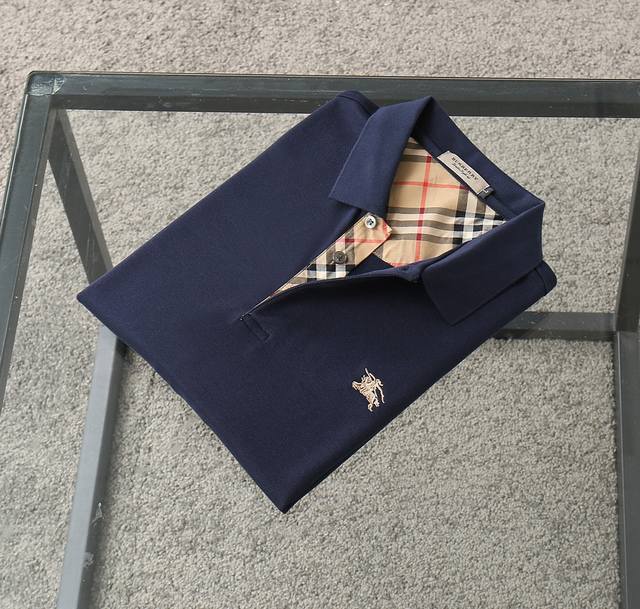 Burberry Exclusive New Original Men's Polo Long-Sleeve High-End Customized High