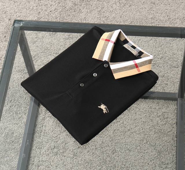 Burberry Exclusive New Original Men's Polo Long-Sleeve High-End Customized High