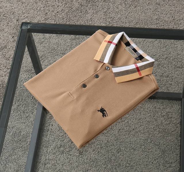 Burberry Exclusive New Original Men's Polo Long-Sleeve High-End Customized High