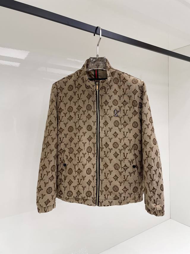 Lv 2025 Autumn New Men's Jacket, Original Single-Item with Complete Labels, High