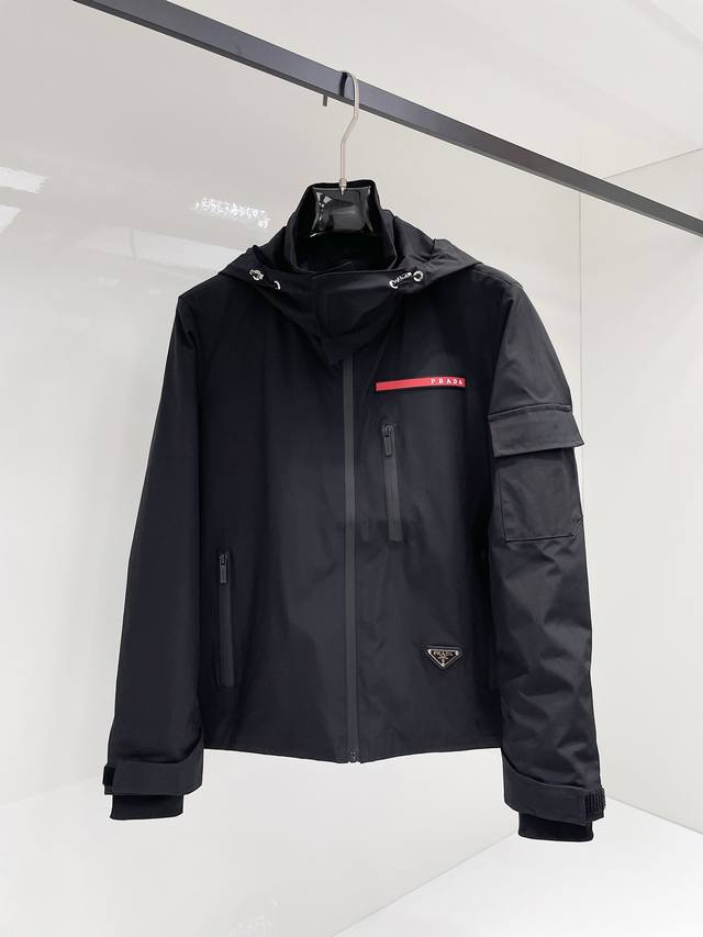 Prada 2025 Autumn New Men's Jacket, original single-piece with complete tags, h