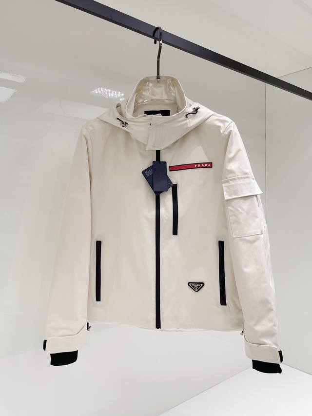 Prada 2025 Autumn New Men's Jacket, original single-piece with complete tags, h