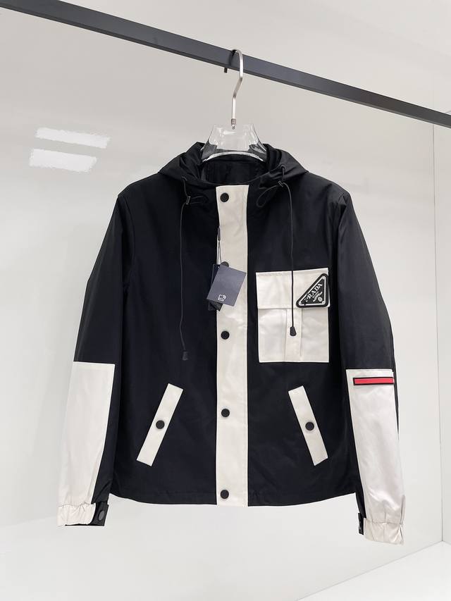 Prada 2025 Autumn New Men's Jacket, original single-piece with complete tags, h