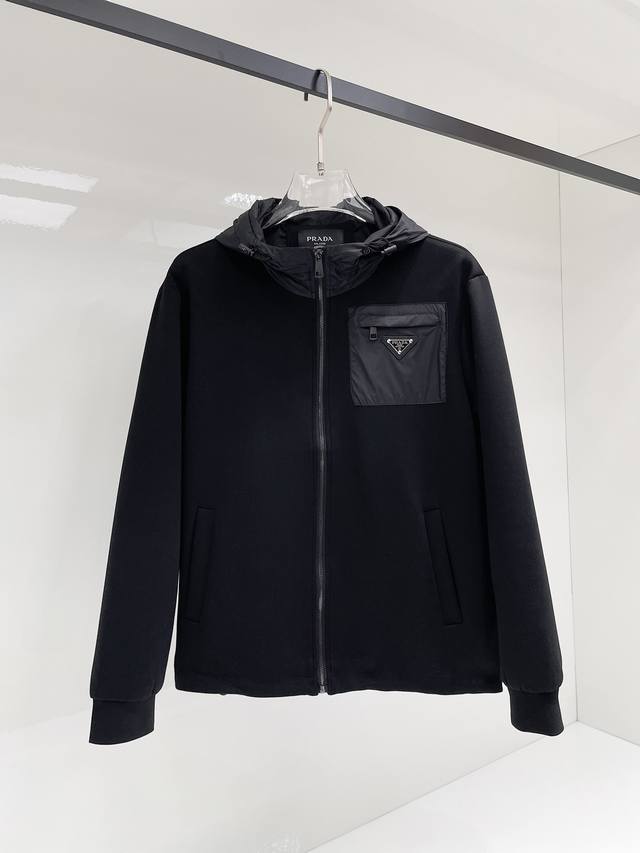 Prada 2025 Autumn New Men's Jacket, original single-piece with complete tags, h