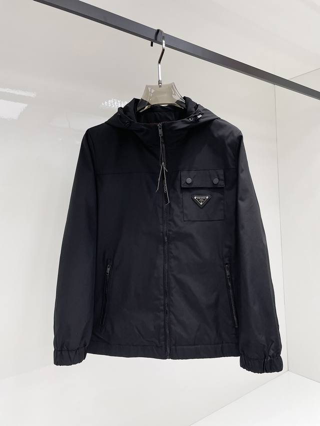 Prada 2025 Autumn New Men's Jacket, original single-piece with complete tags, h