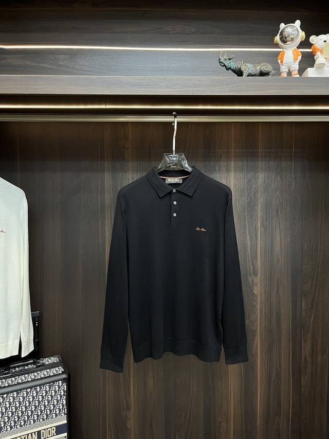 Featured Lp Exclusive New Men's Wool Knit Sweater with Trendy Collar, High-End