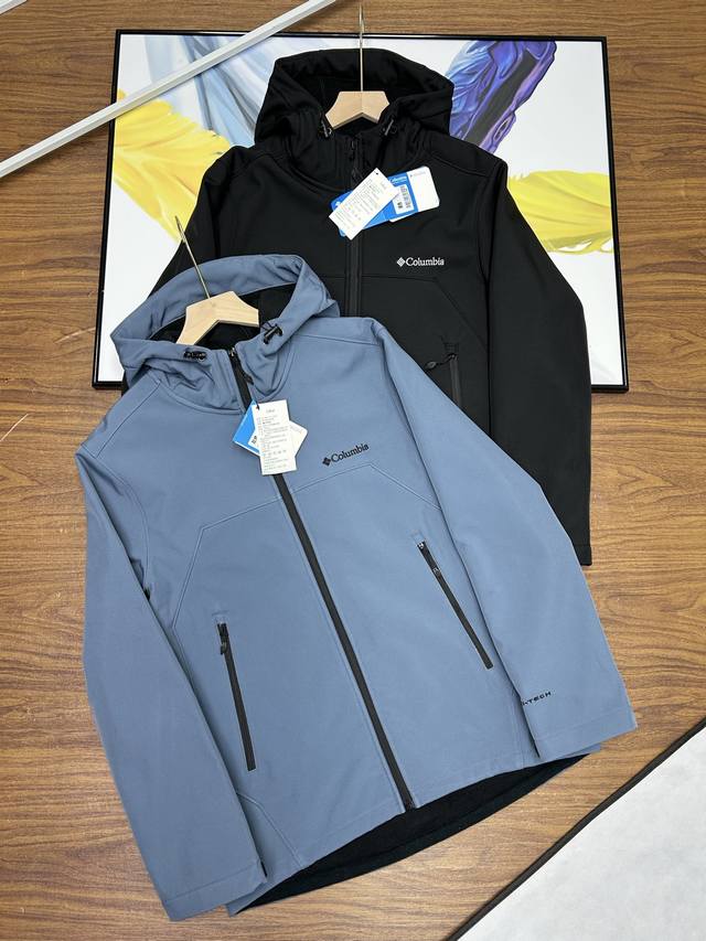 Columbia Autumn/Winter New Softshell Fleece-Lined Windproof Casual Hooded Jacke