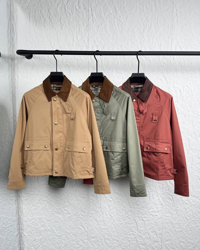 Ralph Lauren Barn Style Workwear Solid Color Single-Breasted Women's Short Casua