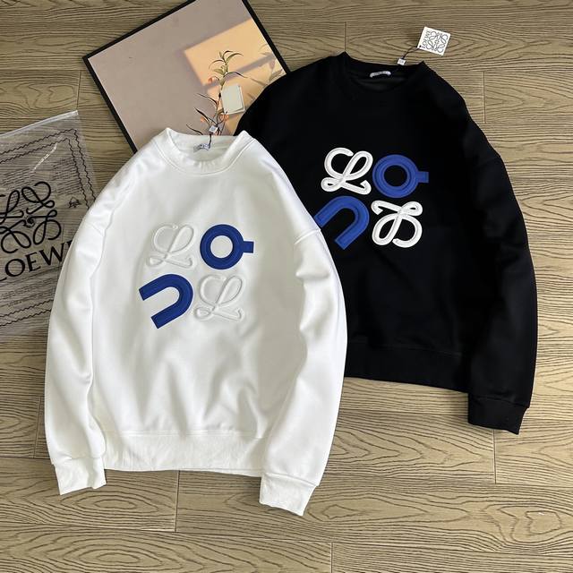 Loewe & Collaboration Angpao 25Ss Autumn/Winter New Letter Color Block Foam Prin