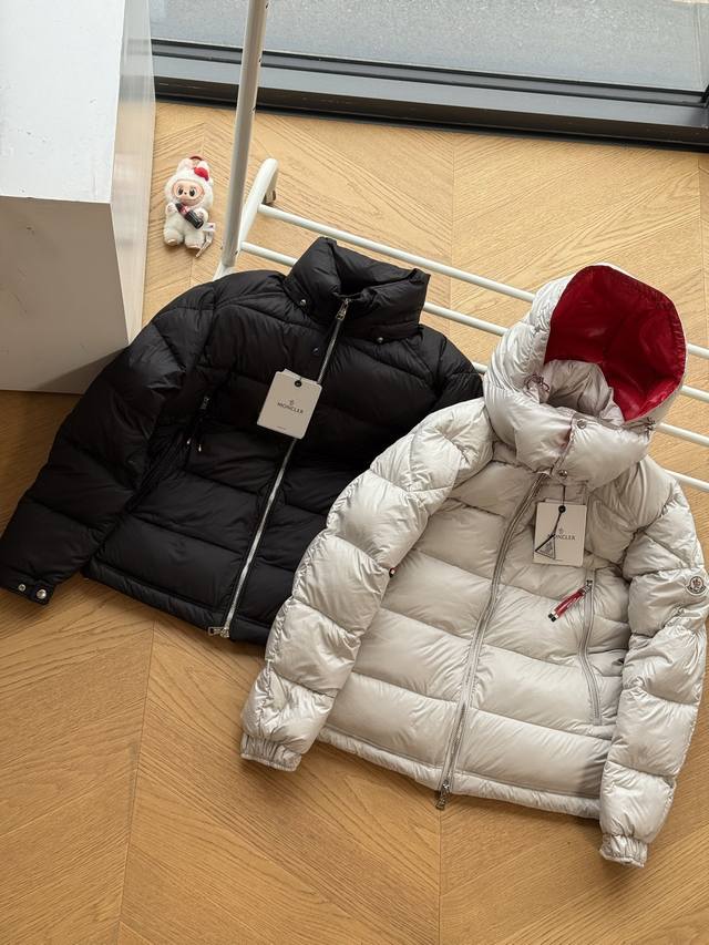 Available for Moncler Fw22 Poirier series color-blocked hooded waterproof down
