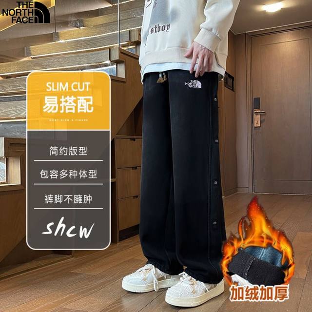 The North Face Winter New Arrival, Unisex New Two-Color Label Heavy Washed Flee