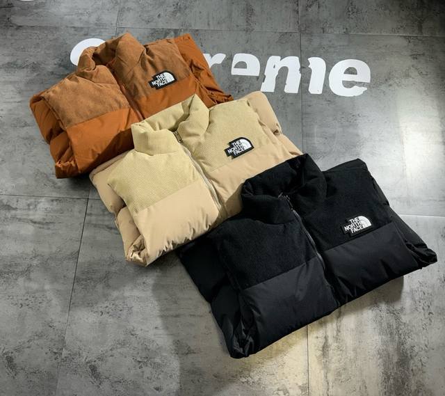 The North Face 2025 Autumn New Baseball Collar Solid Color Thickened Down Cotto