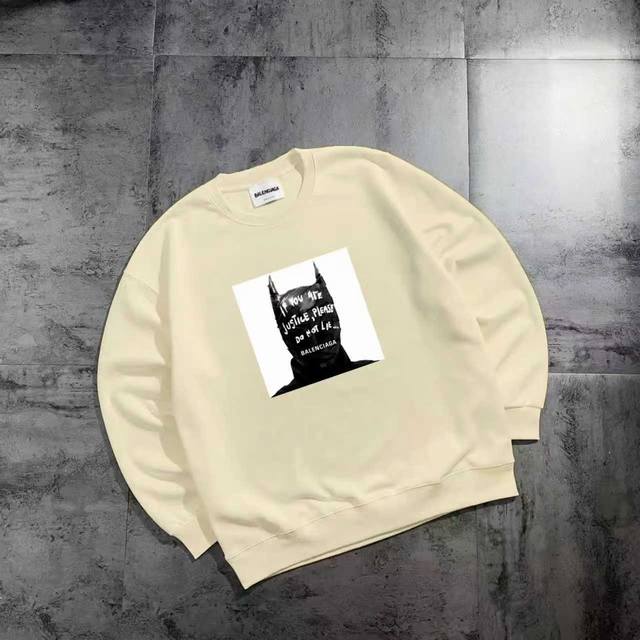 New Arrival: Silver Fox Fleece 100ml Balenciaga Basic Couple Crew Neck Sweatshir