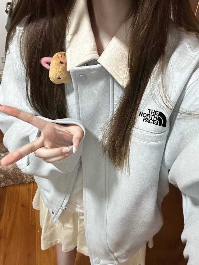 High-weight, super soft suede North Face autumn suede jacket for women, new sty