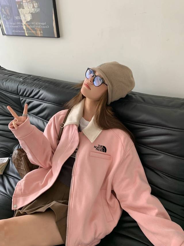 High-weight, super soft suede North Face autumn suede jacket for women, new sty