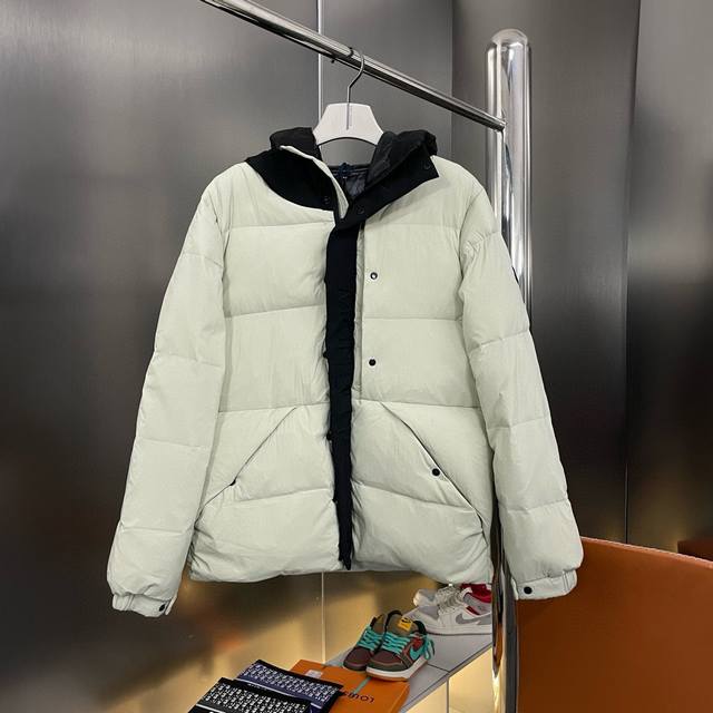 Correct version of Moncler Black Warrior hooded down jacket with matte fabric,