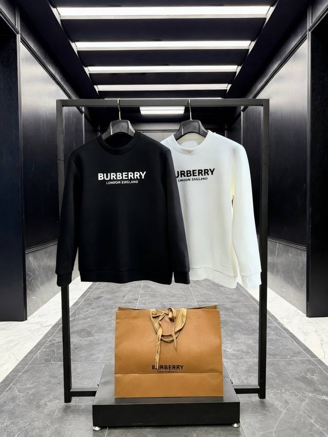 High-quality Burberry 2025 luxury export order goods are here! Two-tone crewnec