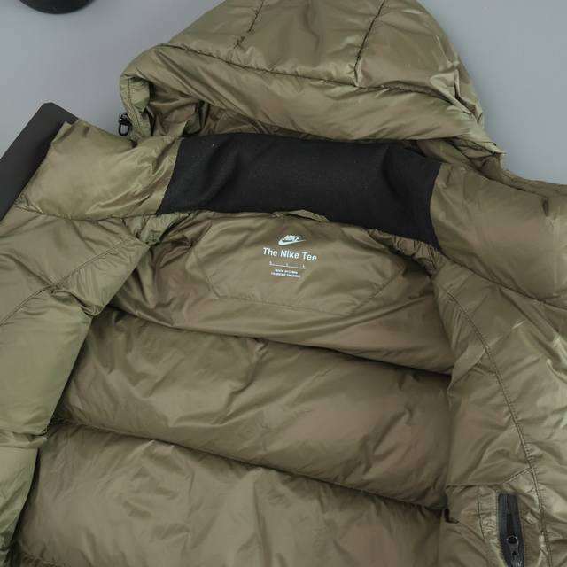 Real Shot Details Nike 90 High-Puff Hooded Couple Down Jacket DDD