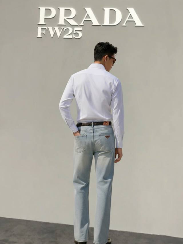New Autumn Arrival (No Price Control) 2025 Prada High-End Original Men's Washed