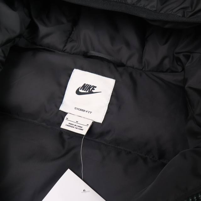 Real shot details Nike As classic top version, 1:1 quality, short hooded down ja