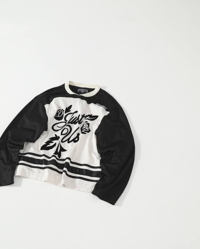 Kith Flocked Mesh Jersey Official Website Sold Out Instantly! Bestselling Double