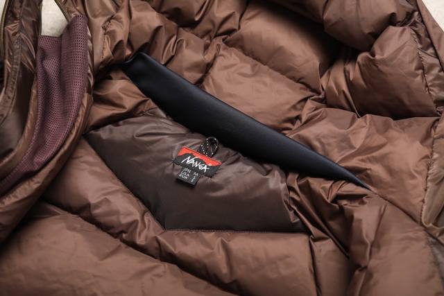 Nanga Peak Down Jacket 10D ultra-thin waterproof and windproof plaid nylon fabri