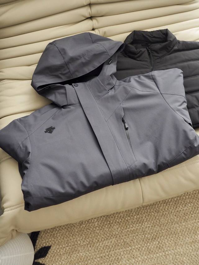 Descente 3-in-1 Down Jacket - Truly Waterproof and Windproof | Rainproof to Hea