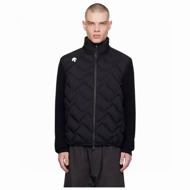 Ssdescente Descente New Lightweight Warm Sporty Casual Men's Thin Short Patchwor