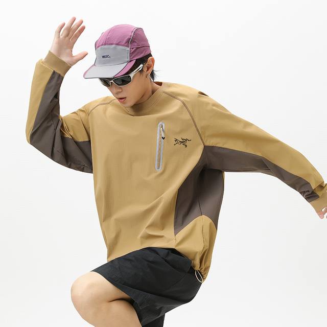 Arc'teryx Men's Long-Sleeve T-Shirt Hiking Inner Layer S-Functional Crew Neck Ba