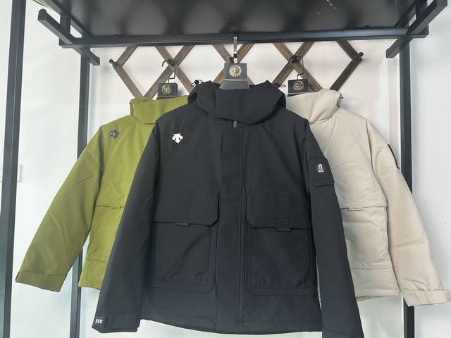 Descente Down Jacket, Unisex, 90% White Duck Down, a must-sell item! Superb qual