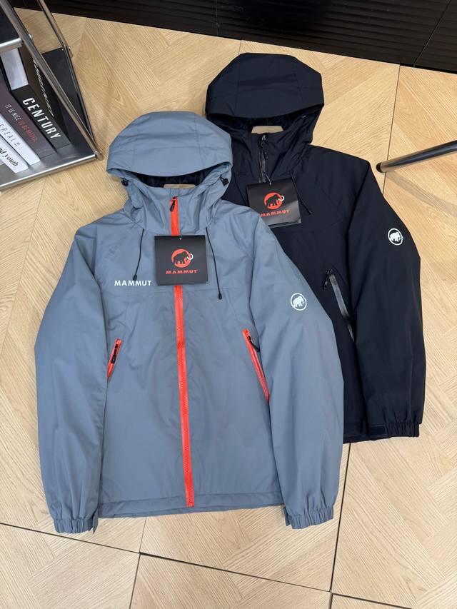 Available in: Gray/Black. Sizes M to 3XL. Mammut Winterfield Windproof, Water-R