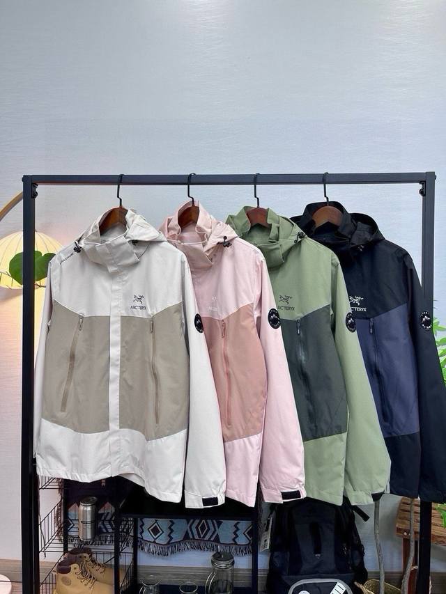 Arc'teryx Patchwork Windbreaker Arc'teryx patchwork hooded jacket windbreaker,