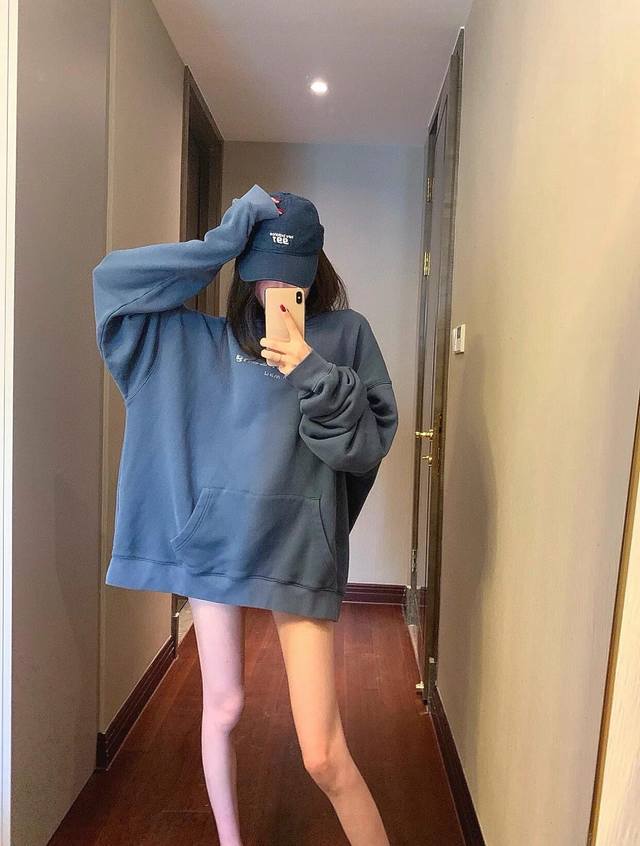 New Arrival Hot Item Ax King's Misty Blue Rhinestone Fleece-Lined Sweatshirt!! I