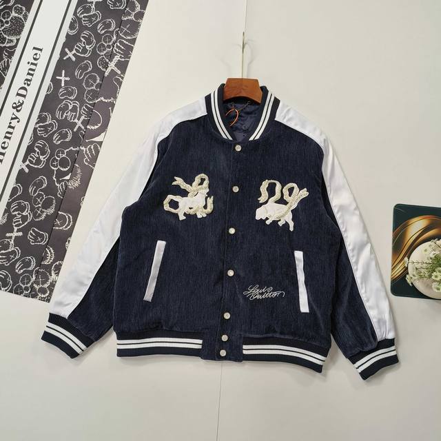 Sizes S-XL Thickened Cotton Jacket Louis Vuitton Baseball Jacket 2025 Fall/Wint