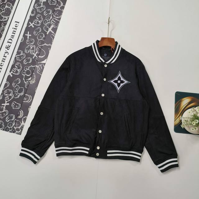 Size 46-52 Baseball Jacket Wang Hedi Celebrity Style 2025 Fall/Winter Louis Vui