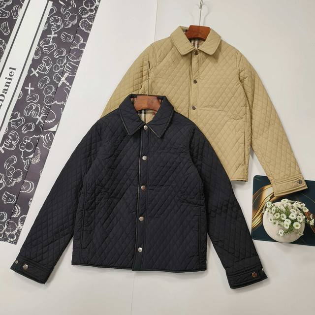 Sizes S-XL Reversible Burberry Hot Selling Classic Reversible Cotton Jacket Ss