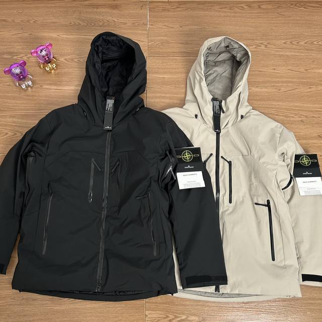 Stone Island Tapered Zipper Outdoor Functional Down Cotton Jacket Real Shot Qua