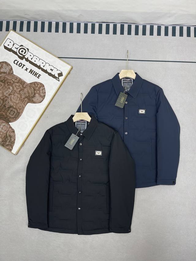 New Arrival Armani Ea7 Lightweight Warm Business Executive Casual Solid Color Do