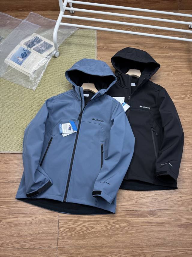 Columbia Autumn/Winter New Softshell Fleece-Lined Windproof Casual Hooded Jacke