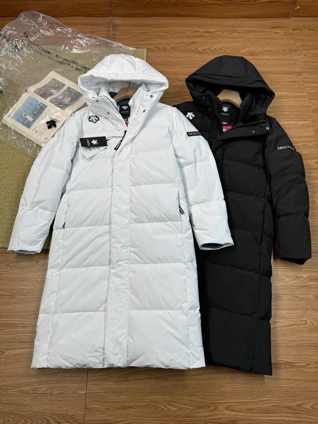 Descente Long Down Jacket for Men and Women, Many Celebrity Styles, Couple Style