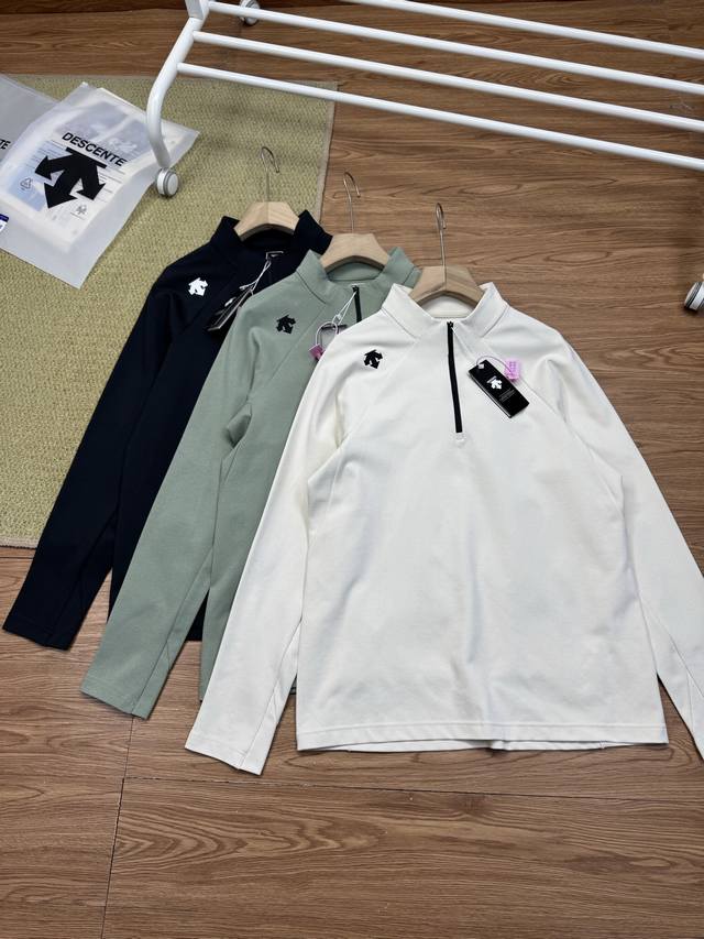 Descente 25Ss Autumn/Winter Outdoor Sports Running Men's Stand Collar Pullover L