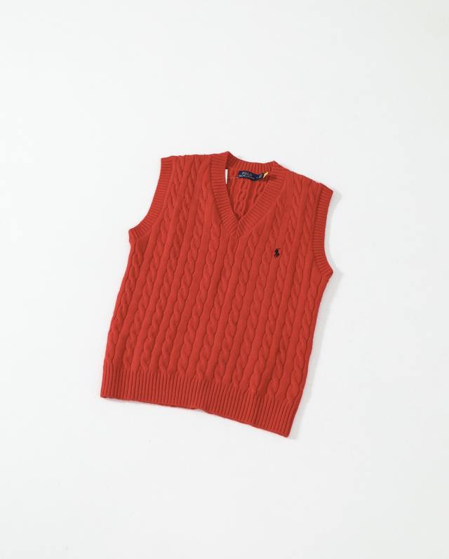 Red Vest Available in 50 new Ralph Lauren knitted vests for spring, autumn and w