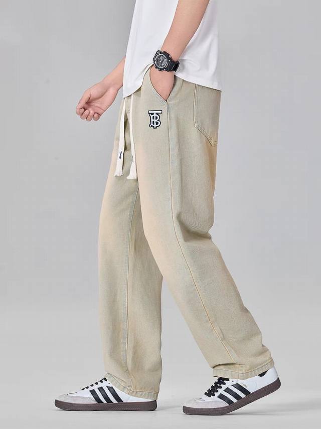 Burberry Tb Overseas Version American High Street Minimalist Gradient Wash Strai