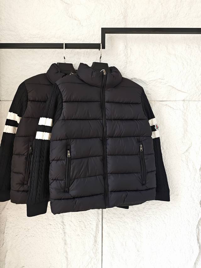 Moncler Patchwork Stand-Collar Cotton-padded Jacket: Luxurious and Warm, Reshap