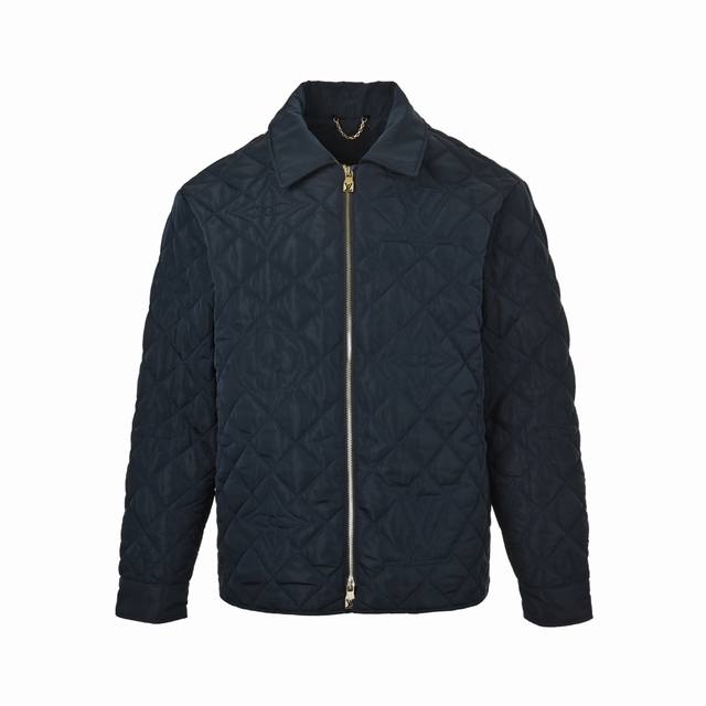 Louis Vuitton 25Fw Diamond Monogram Quilted Cotton Jacket Made of high-density n