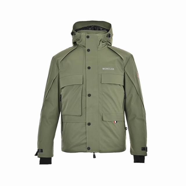 Moncler 25Fw Skiwear Down Jacket Gore-Tex nylon fiber fabric, with significantly