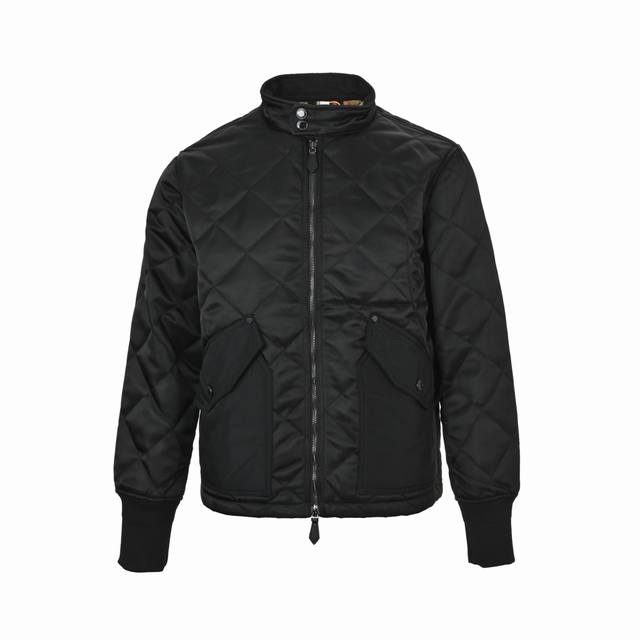 Burberry Quilted Stand Collar Cotton Jacket This Burberry men's quilted stand co