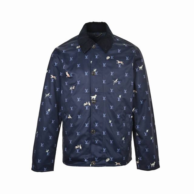 Louis Vuitton Animal Print Corduroy Lapel Jacket Authentic, purchased for 25,500