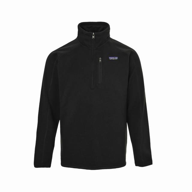 Patagonia Fleece Stand Collar Half-Zip Jacket Fabric: Made of 100% recycled poly